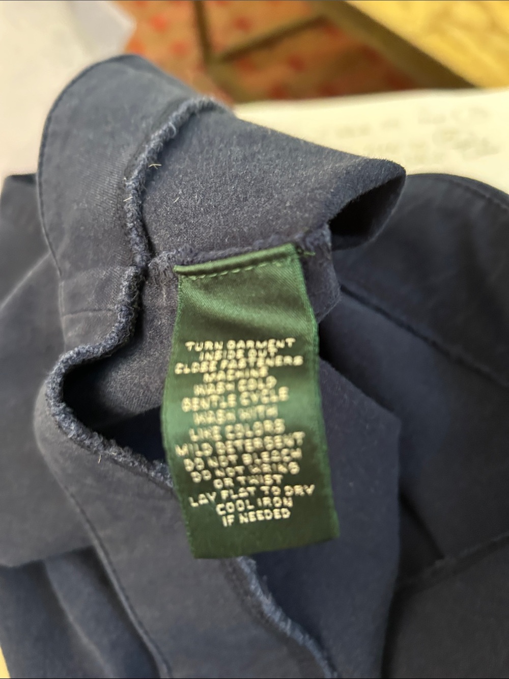 Ralph Lauren Navy Blue Pull-On Pants - Picture 4 of 4